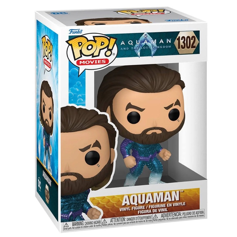 Funko Aquaman Pop Figure in Blue and Black